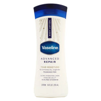 Vaseline Advanced Repair Body Lotion Fragrance Free 72HR Moisture 10 oz