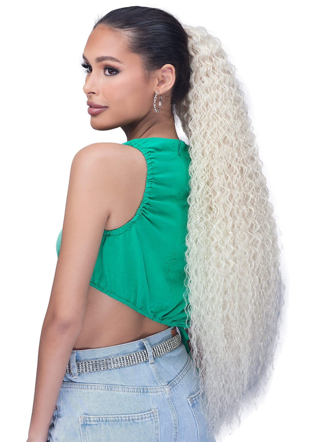 Laude & Co. Drawstring Ponytail – Deep Wave 32" UP006-32