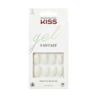KISS Gel Fantasy Ready to Wear Gel Nails Short Solid Color - ANNS BEAUTY SUPPLY
