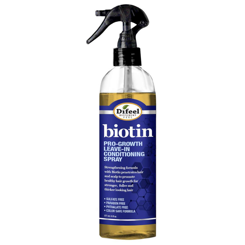 Difeel Biotin Pro-Growth Leave-In Conditioning Spray – 6 fl oz - ANNS BEAUTY SUPPLY