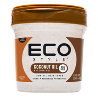 Eco Style Coconut Oil Styling Gel – 8 fl oz - ANNS BEAUTY SUPPLY