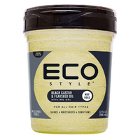 Eco Style Black Castor & Flaxseed Oil Gel – Maximum Hold, 32 oz - ANNS BEAUTY SUPPLY