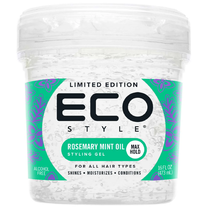 Eco Style Rosemary Mint Oil Styling Gel – 16 oz - ANNS BEAUTY SUPPLY