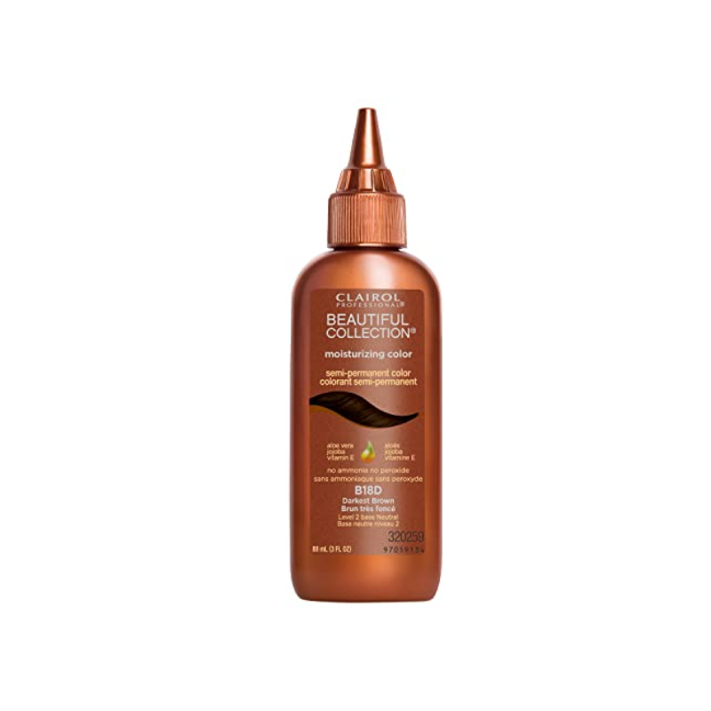Clairol Professional Beautiful Collection Semi-Permanent Hair Color - 3 oz (B18D Darkest Brown) - ANNS BEAUTY SUPPLY