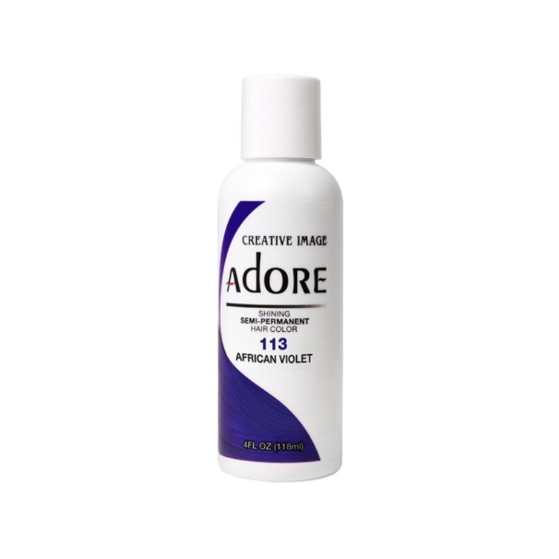 Adore Shining Semi-Permanent Hair Color – 113 African Violet -4 oz - ANNS BEAUTY SUPPLY