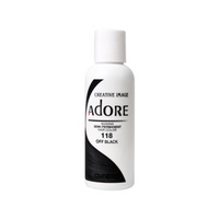 Adore Shining Semi-Permanent Hair Color – 118 Off Black - 4 oz - ANNS BEAUTY SUPPLY