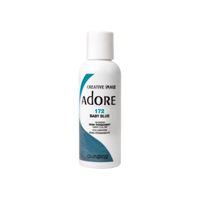 Adore Shining Semi-Permanent Hair Color – Baby Blue 172 - 4 oz - ANNS BEAUTY SUPPLY