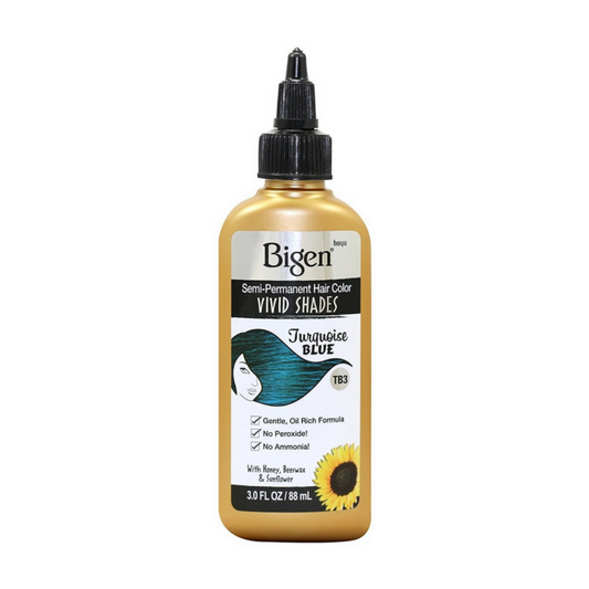 Bigen Semi-Permanent Hair Color – Turquoise Blue TB3 – 3.0 FL oz