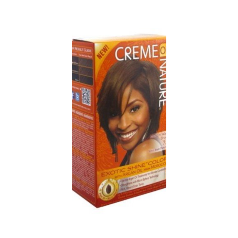 Creme of Nature Exotic Shine™ Hair Color – Medium Warm Brown 7.3 - ANNS BEAUTY SUPPLY