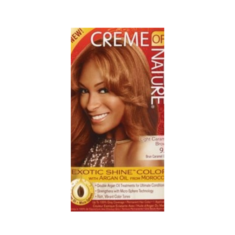 Creme of Nature Exotic Shine™ Hair Color – Light Caramel Brown 9.2 - ANNS BEAUTY SUPPLY