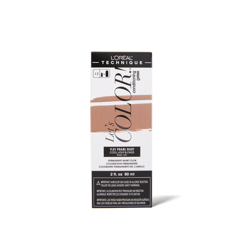 L'Oréal Technique Let's Color! 9.01 Pearl Dust – Cool Light Blonde – 2 oz - ANNS BEAUTY SUPPLY