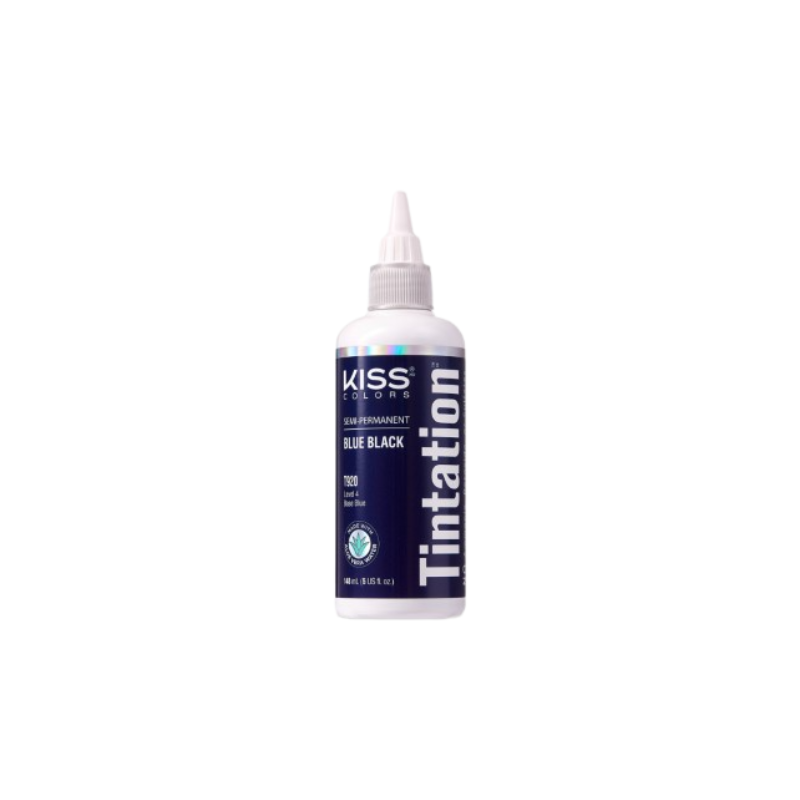 Kiss Colors Tintation Semi-Permanent Hair Dye – Blue Black - 5 fl oz - ANNS BEAUTY SUPPLY