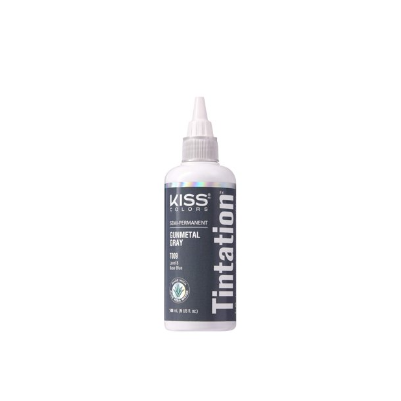 Kiss Colors Semi-Permanent Hair Dye – Gunmetal Gray - 5 oz - ANNS BEAUTY SUPPLY