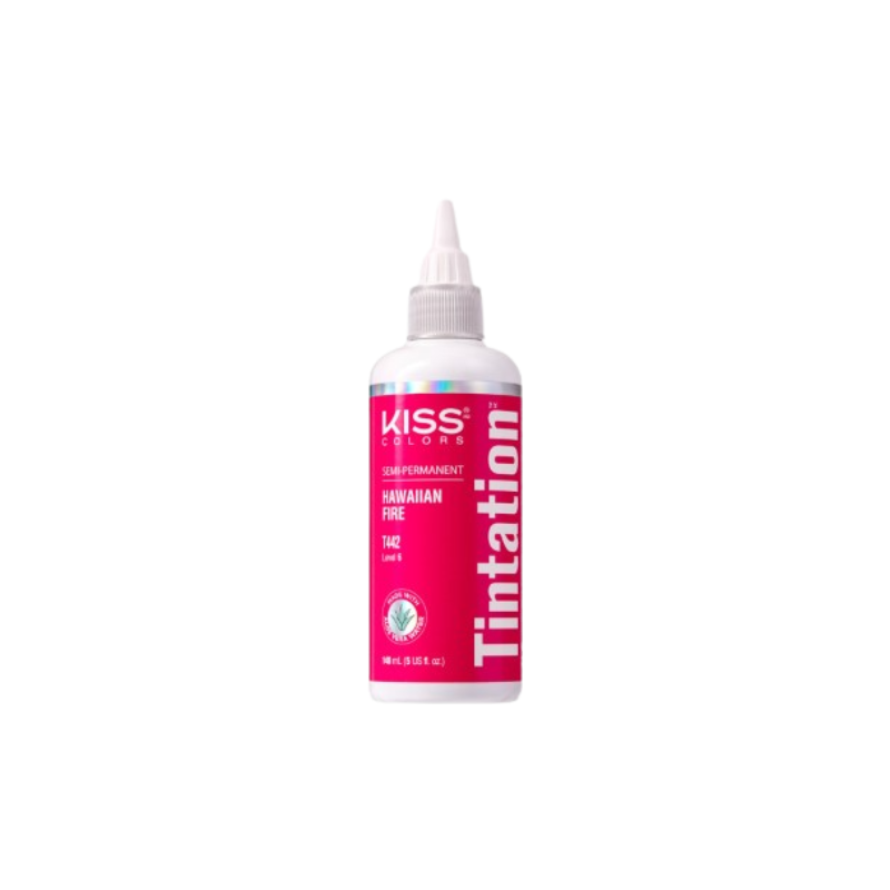 Kiss Colors Semi-Permanent Hair Dye – Hawaiian Fire - 5 oz - ANNS BEAUTY SUPPLY