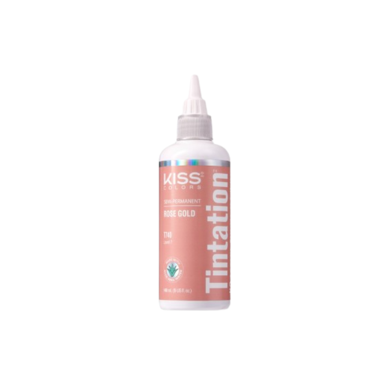 Kiss Colors Tintation Semi-Permanent Hair Color – Rose Gold T740 – 5 oz - ANNS BEAUTY SUPPLY