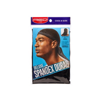 RED by Kiss Deluxe Spandex Durag – HDU01  Black - ANNS BEAUTY SUPPLY