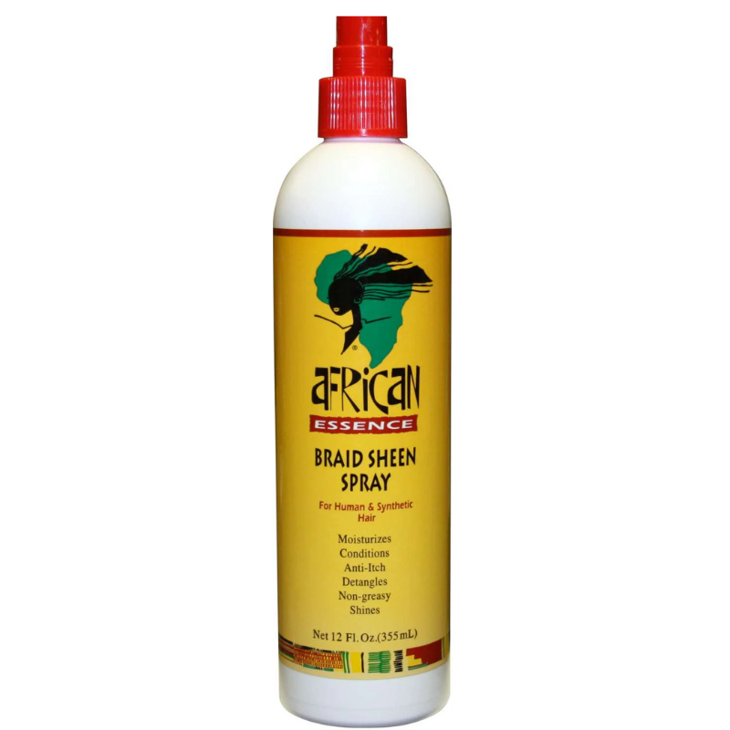 African Essence Braid Sheen Spray – 12 oz - ANNS BEAUTY SUPPLY