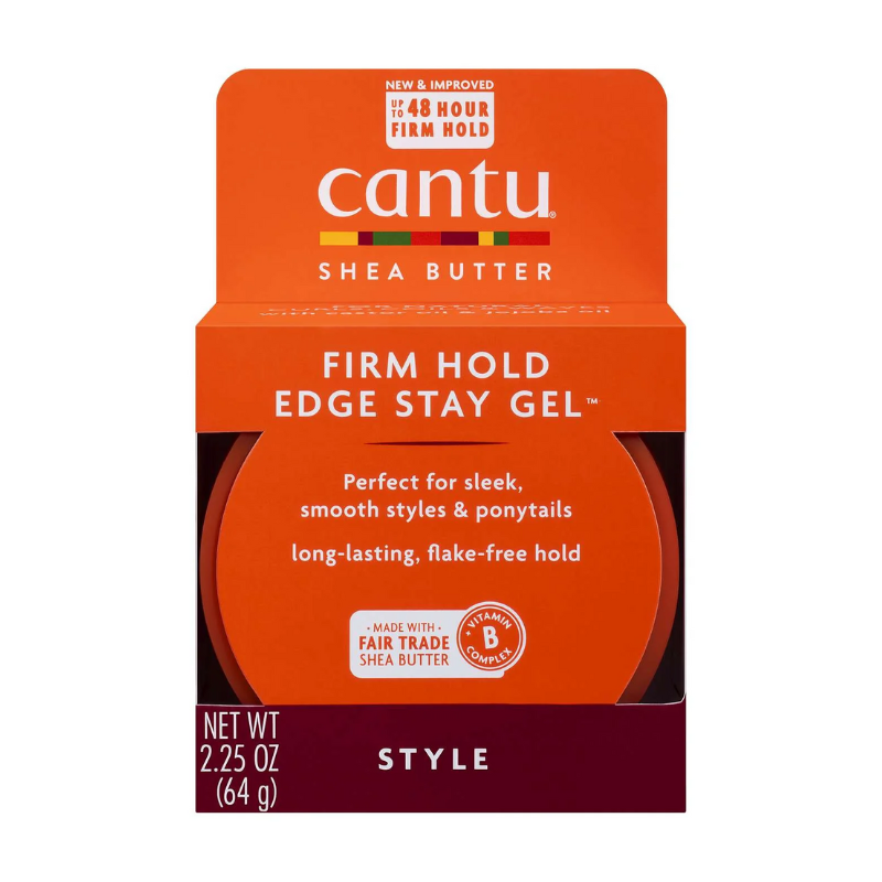 Cantu Shea Butter Firm Hold Edge Stay Gel – 2.25 oz - ANNS BEAUTY SUPPLY