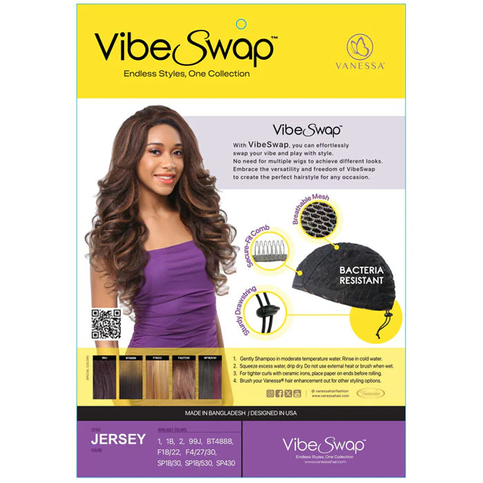 Vanessa Vibe Swap Synthetic Half Wig & Pony - Jersey