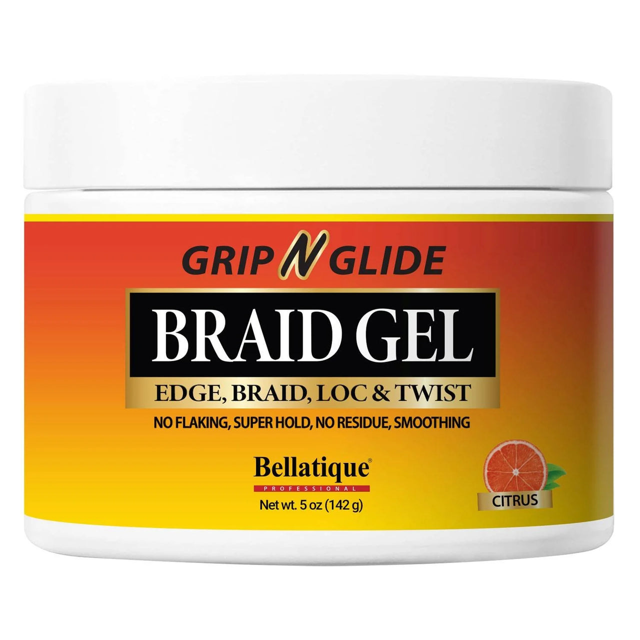 Bellatique Professional Grip N Glide Citrus Braid Gel – 5 oz