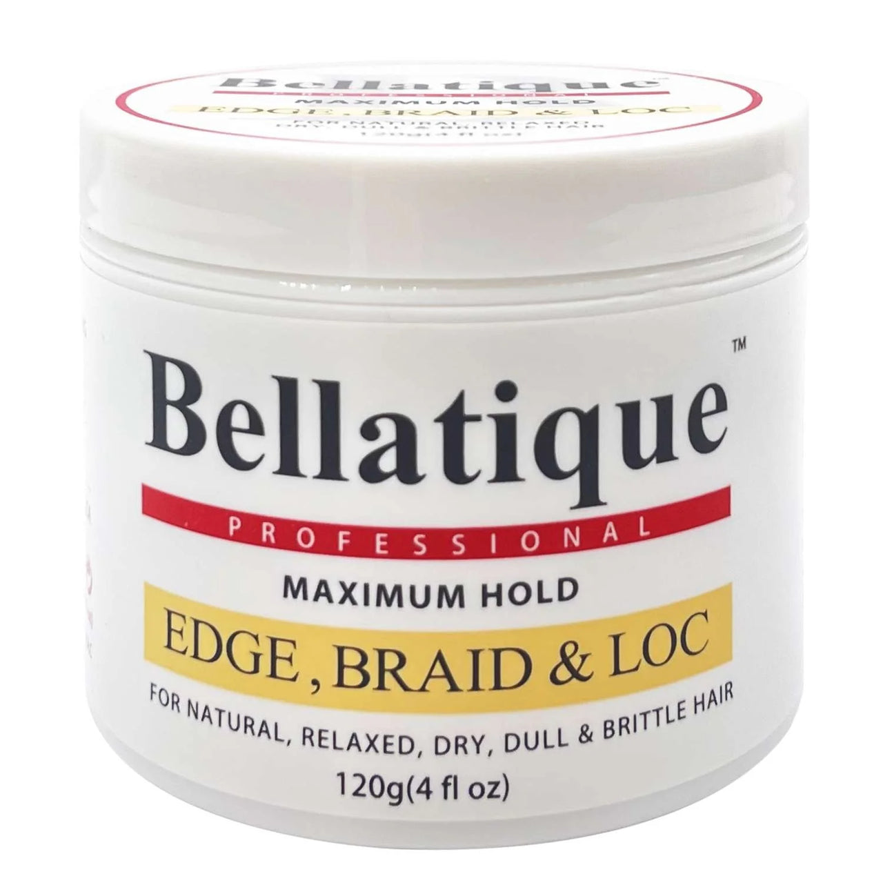 Bellatique Professional Maximum Hold Edge, Braid & Loc Gel – 4 oz