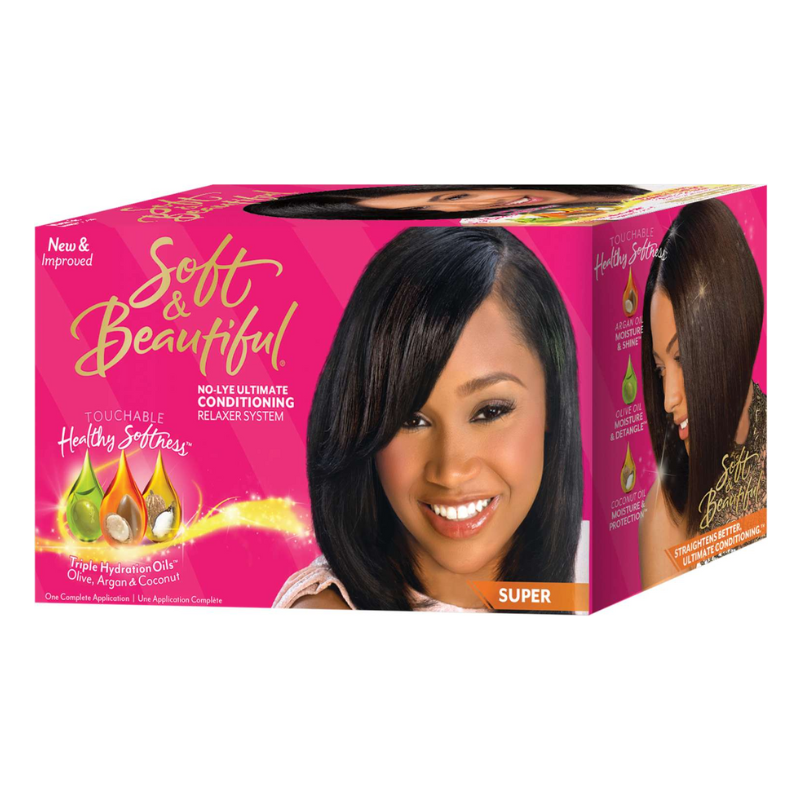Soft & Beautiful No-Lye Ultimate Conditioning Relaxer System – Super - ANNS BEAUTY SUPPLY