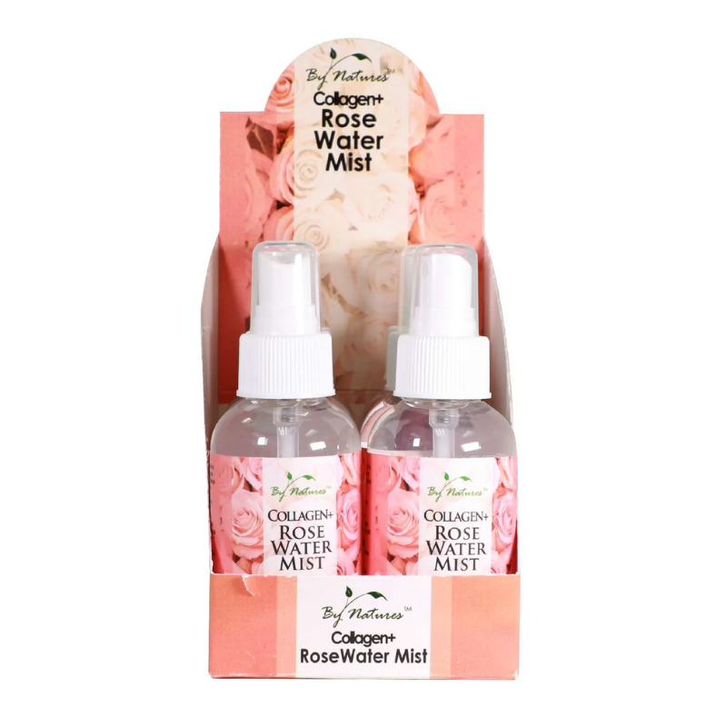 By Nature Collagen + Rose Water Mist 2 Pack - 3.4z