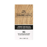 Wella Color Charm Permanent Liquid Hair Color 9G Soft Pure Gold Blonde – 1.42 fl oz - ANNS BEAUTY SUPPLY