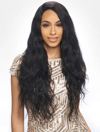 Harlem 125 BL010 100% Brazilian Human Hair Lace Front Wig Color_Virgin