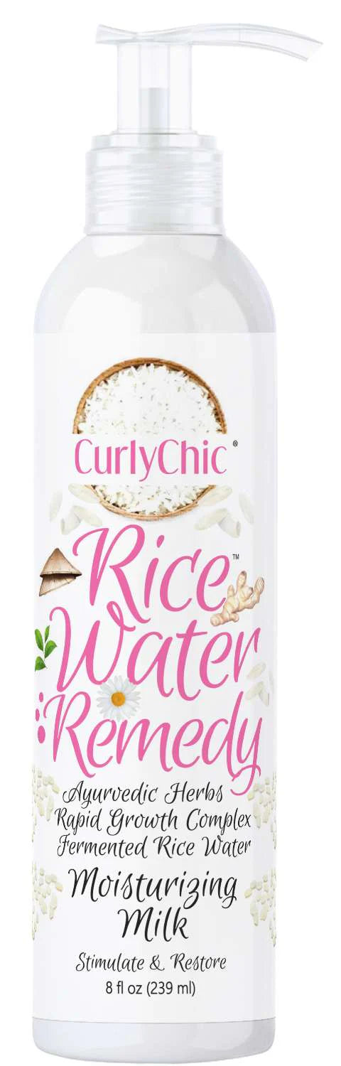 CurlyChic Rice Water Remedy Moisturizing Milk – 8 oz - ANNS BEAUTY SUPPLY