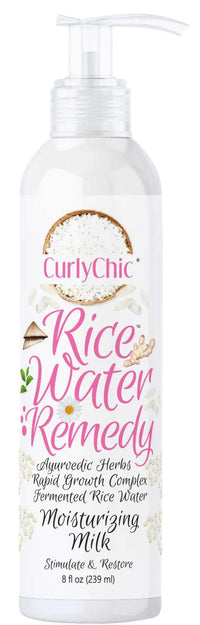 CurlyChic Rice Water Remedy Moisturizing Milk – 8 oz - ANNS BEAUTY SUPPLY