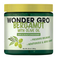 Wonder Gro Bergamot with Olive Oil Hair & Scalp Conditioner 12 oz - ANNS BEAUTY SUPPLY