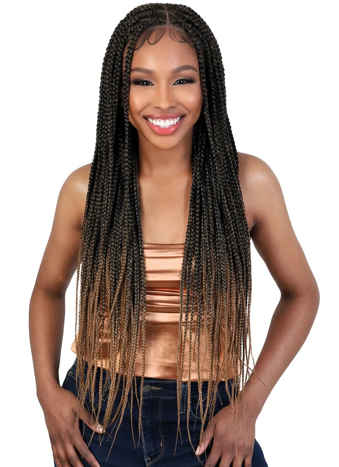 Motown Tress Hand-Braided Lace Front Wig – WLB.TRIBOX Color NATURAL