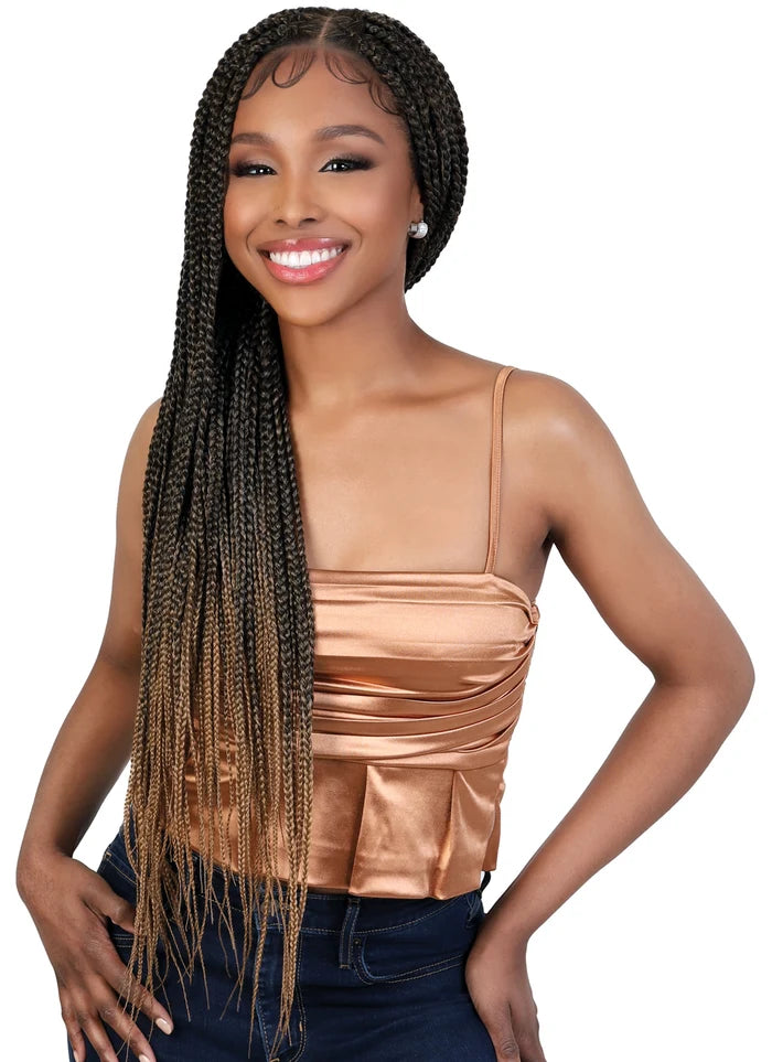 Motown Tress Hand-Braided Lace Front Wig – WLB.TRIBOX Color NATURAL