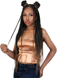 Motown Tress Hand-Braided Lace Front Wig – WLB.TRIBOX Color NATURAL