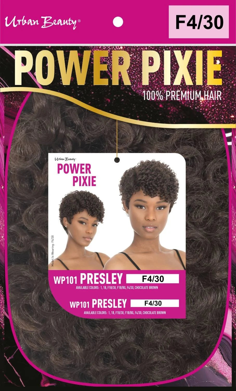 Power Pixie 100% Premium Hair WP101 Presley