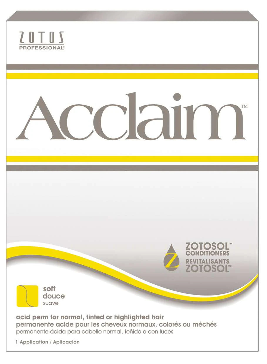 Zotos Acclaim Soft Acid Perm – For Normal Tinted or Highlighted Hair