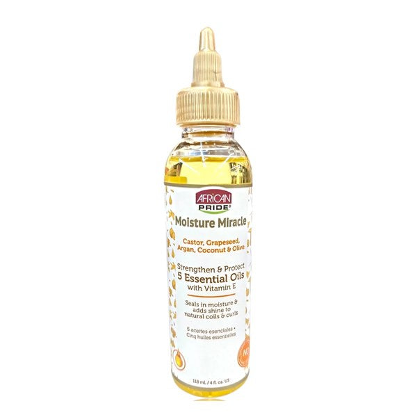 African Pride Moisture Miracle Strengthen & Protect 5 Essential Oils 4 fl oz