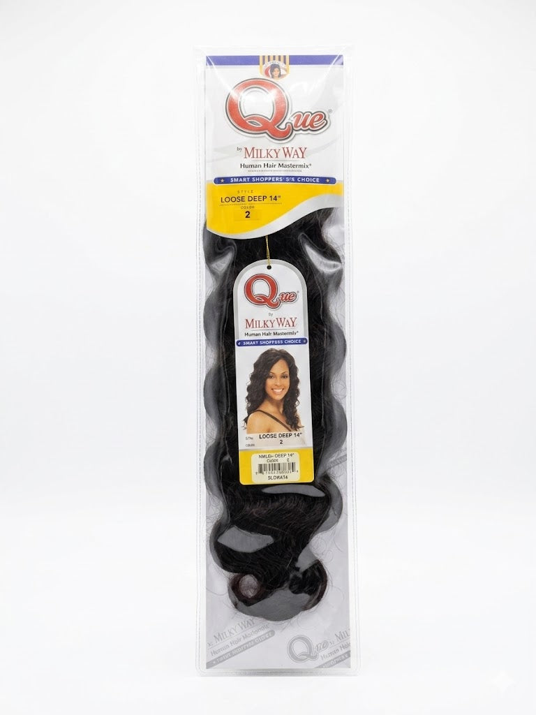 Que by MilkyWay Human Hair Mastermix – Loose Deep 14"