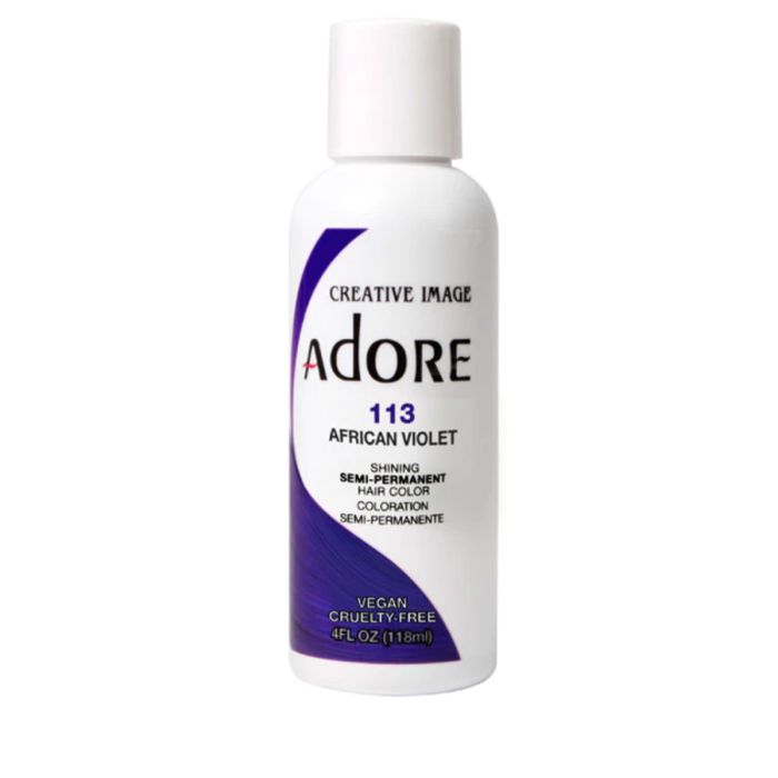 Creative Image Adore Shining Semi Permanent Hair Color 113 African Violet 4 Fl Oz