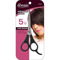 Annie Stainless Series Hair Shears 5.5 Inch Black 5004 - ANNS BEAUTY SUPPLY