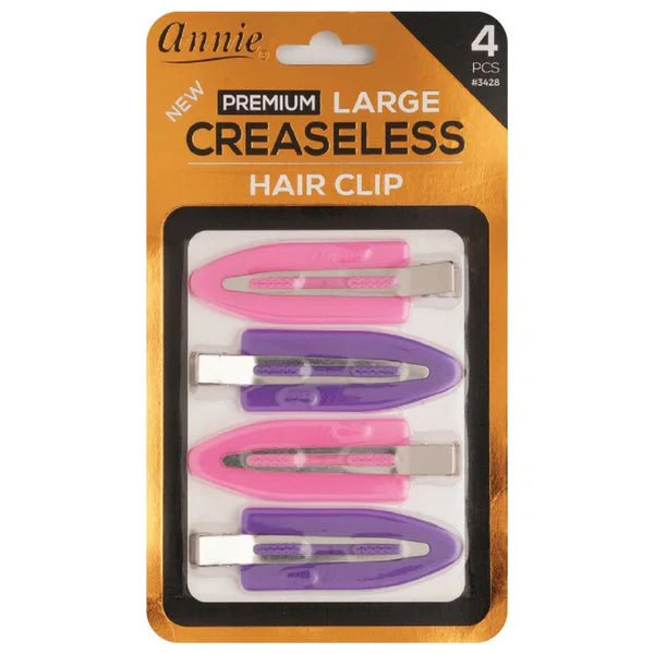Annie Premium Large Creaseless Hair Clip 4 PCS 3428