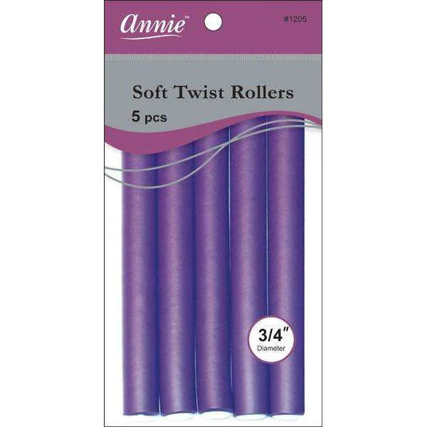 Annie Soft Twist Rollers 3/4" Purple 1205