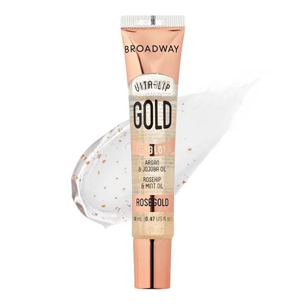 Broadway Vita-Lip Gold Lip Gloss – Rosegold