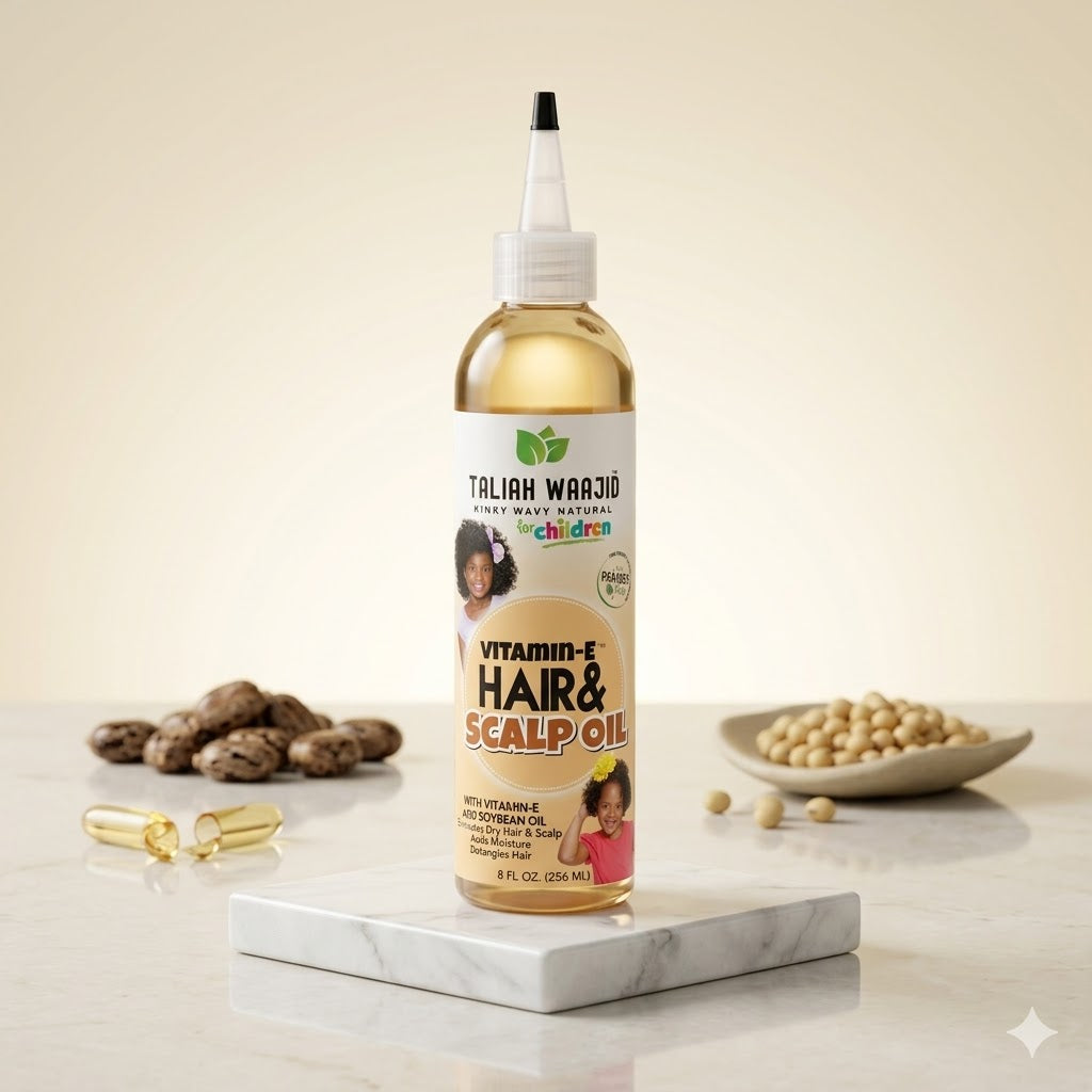 Taliah Waajid Kinky Wavy Natural for Children Vitamin-E Hair & Scalp Oil 8 Oz