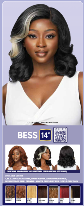 Outre HD Transparent Glueless Lace Pre-Plucked 5" Deep Part Lace Front Wig Bess QLBES - ANNS BEAUTY SUPPLY