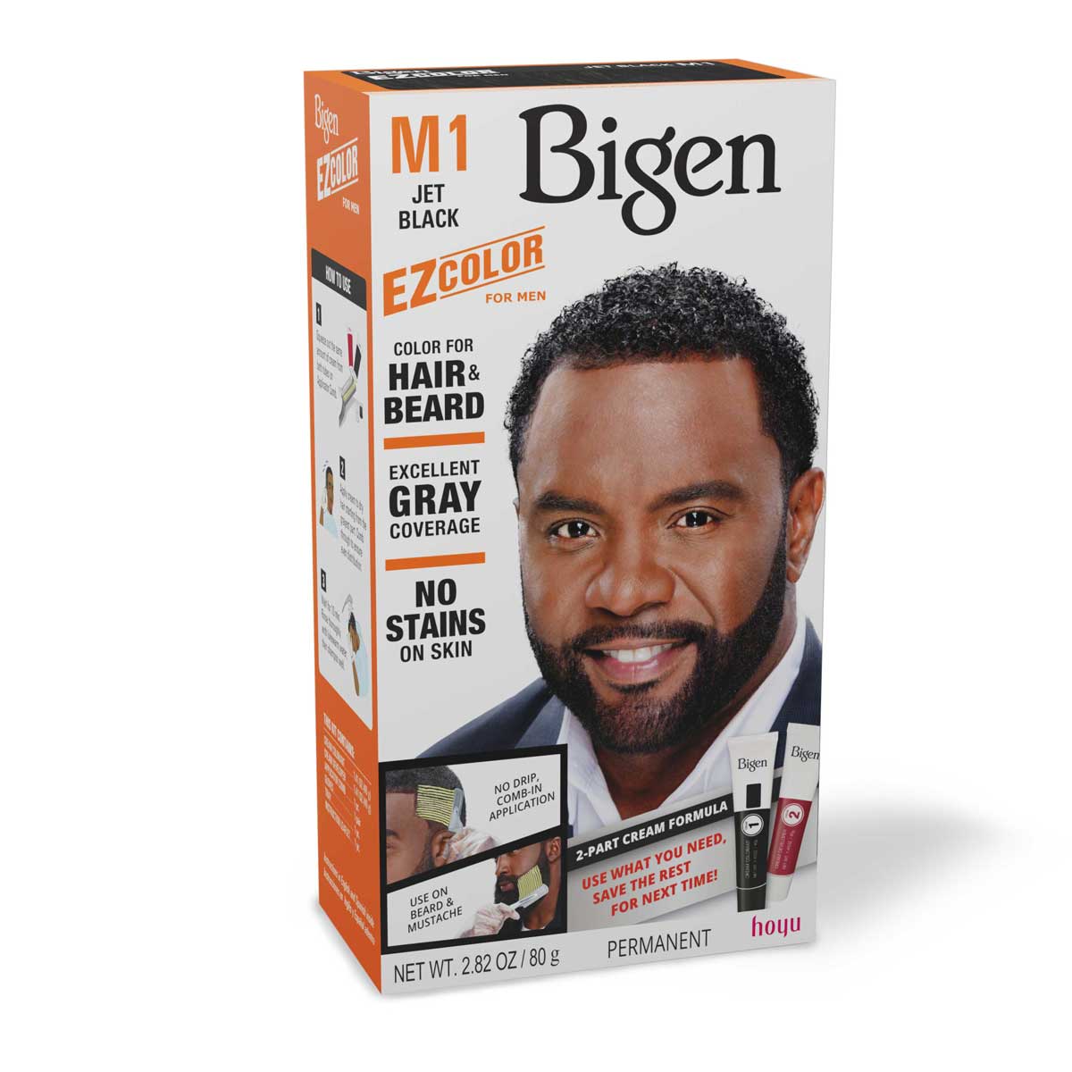 Bigen EZ Color for Men M1 Jet Black NET WT. 2.82 OZ / 80 g - ANNS BEAUTY SUPPLY