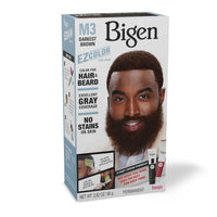 Bigen EZ Color for Men Permanent Hair & Beard Color M3 Darkest Brown 2.82 oz. - ANNS BEAUTY SUPPLY