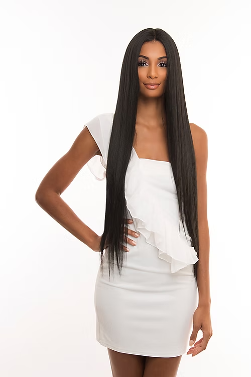 Amy Aviance Indu Gold HD Lace 13x4 Wet & Wavy Bohemian 22" Unprocessed Wig Black