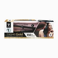 Tyche Gold 1” Flat Iron – Double Coated Gold Ceramic - ANNS BEAUTY SUPPLY